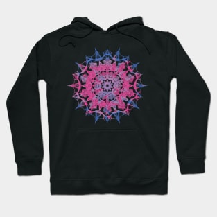 Subtle Tie Dye Mandala Flag Hoodie